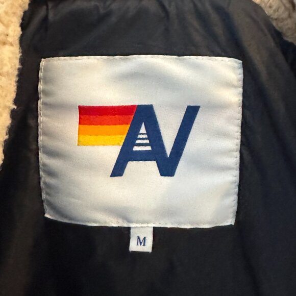 Aviator Nation 5 Stripe Jacket - Black Sz M - Picture 5 of 9